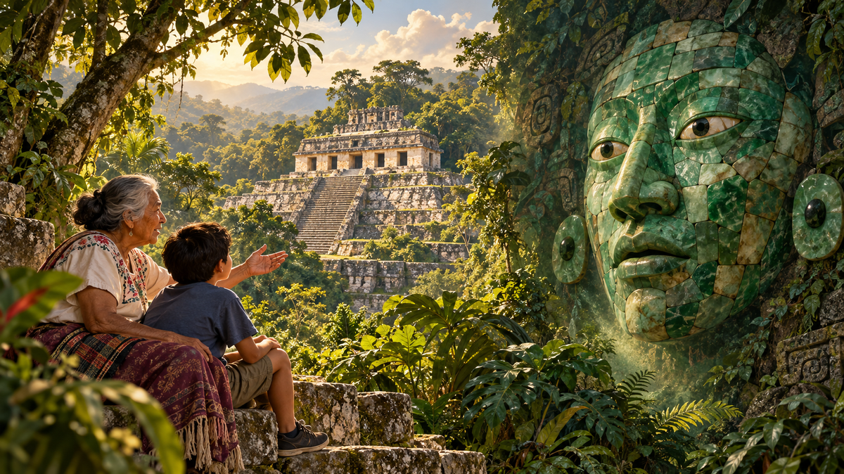 🌿 The King With the Jade Face: The Secret of Palenque