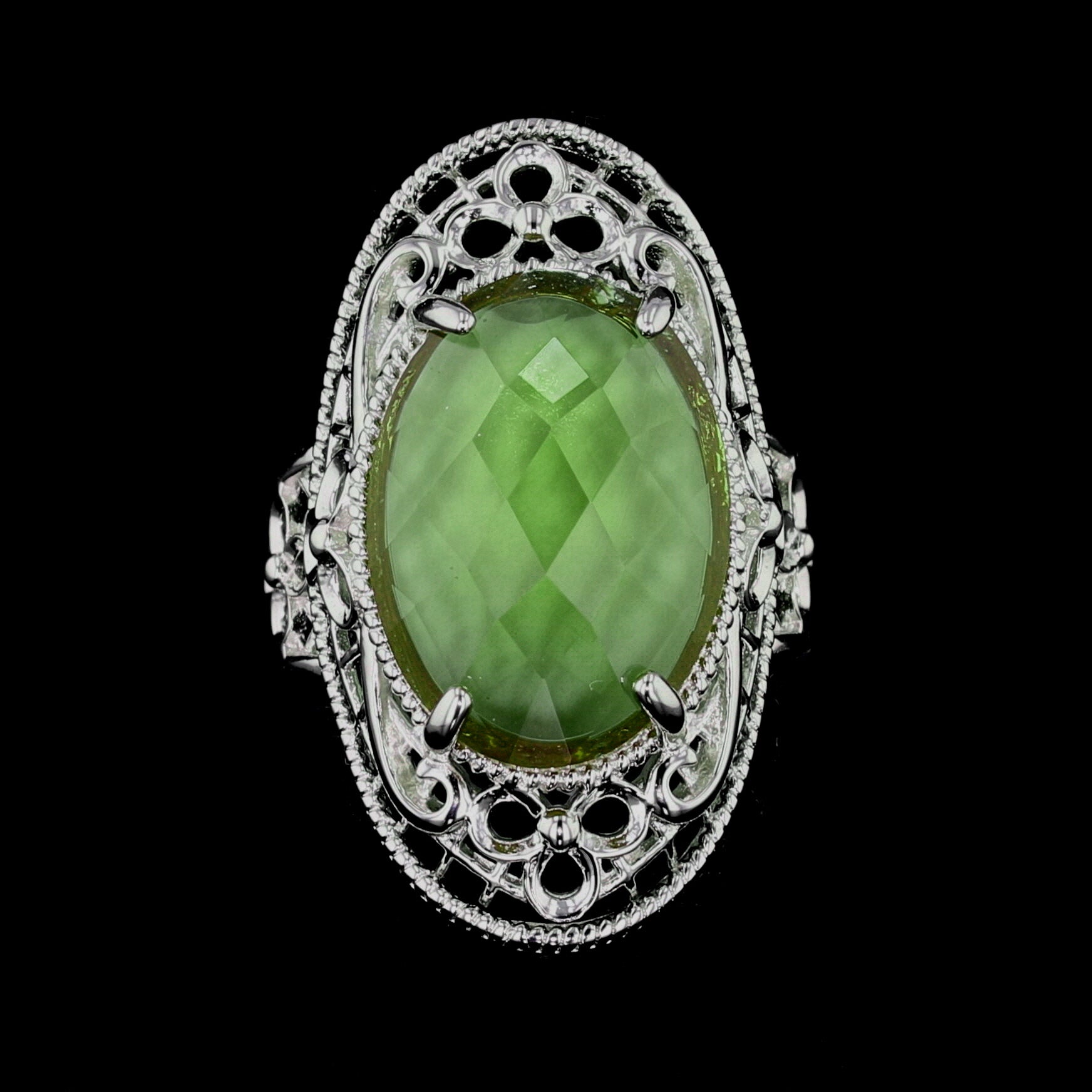 VooDooStone Filigree Ring - David's Antiques & Jewelry