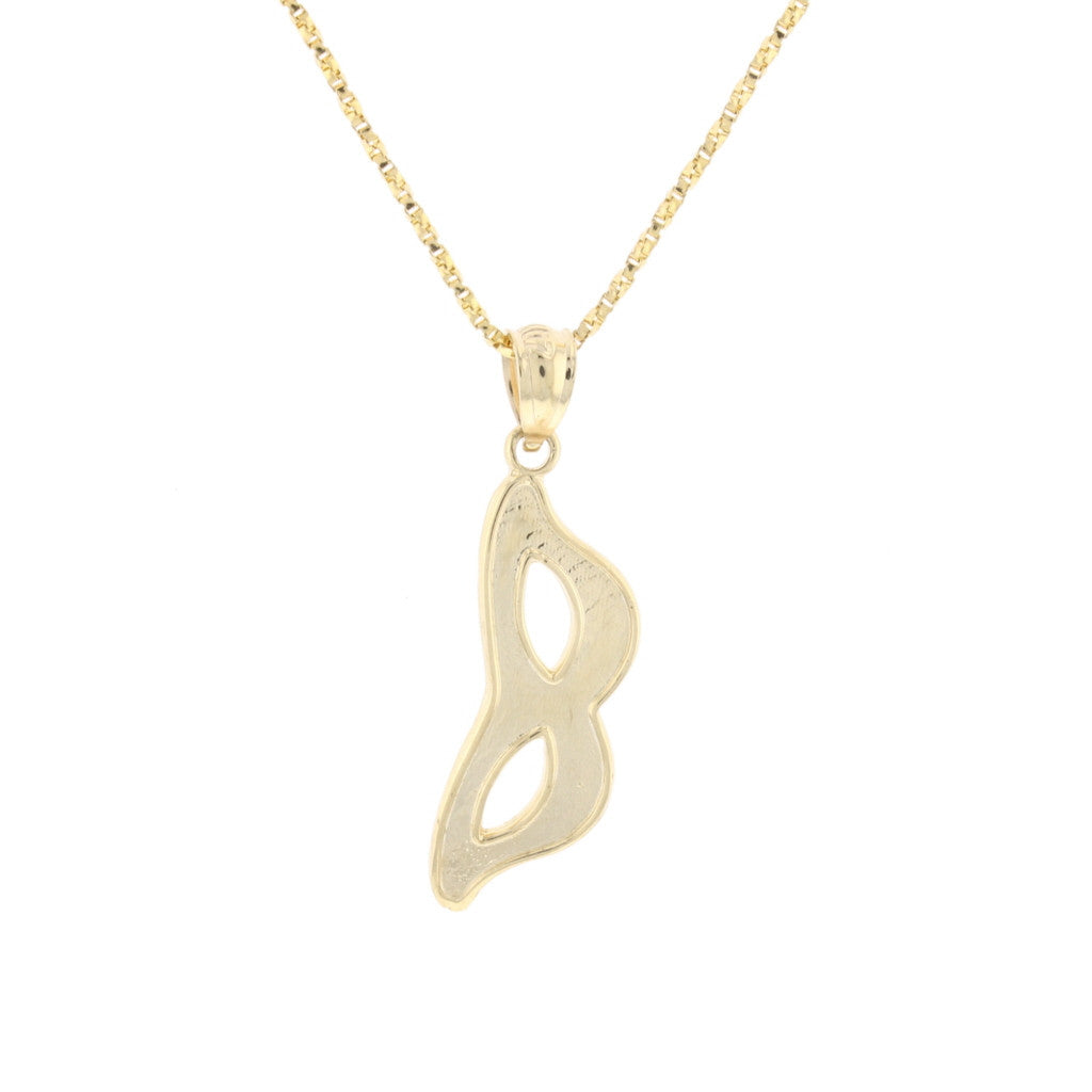 Small 14K Gold Mask Pendant - David's Antiques & Jewelry