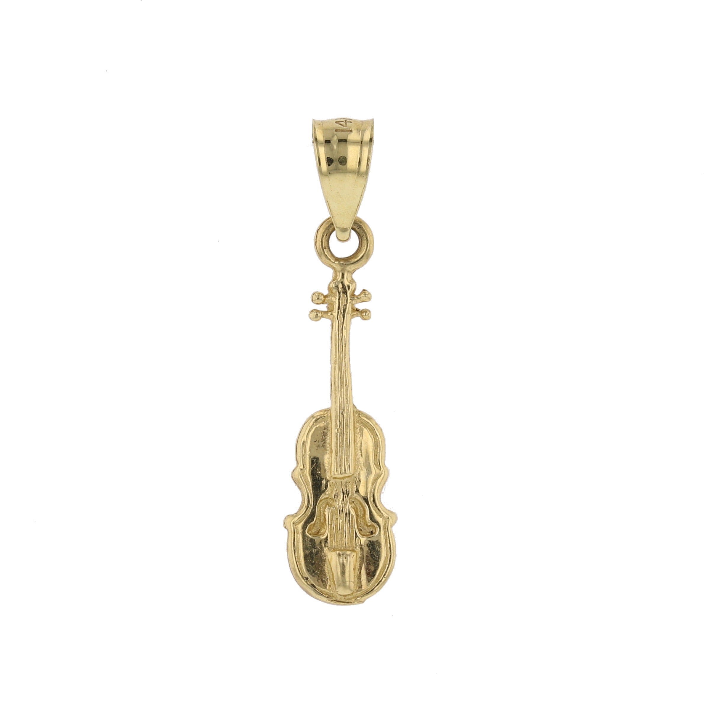 Gold Violin Pendant - David's Antiques & Jewelry