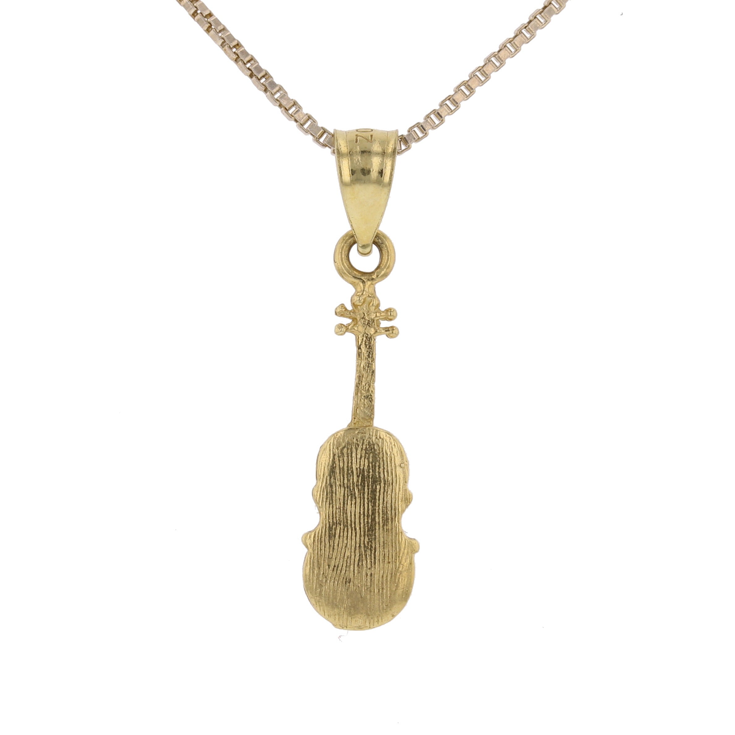Gold Violin Pendant - David's Antiques & Jewelry