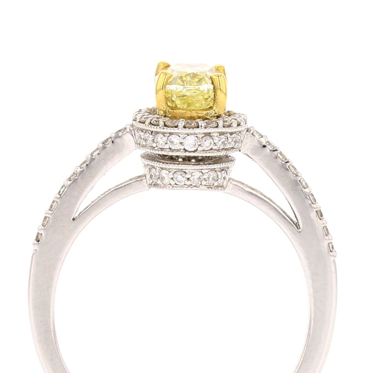 Fancy Yellow Diamond 0.99 Carat Ring - David's Antiques & Jewelry