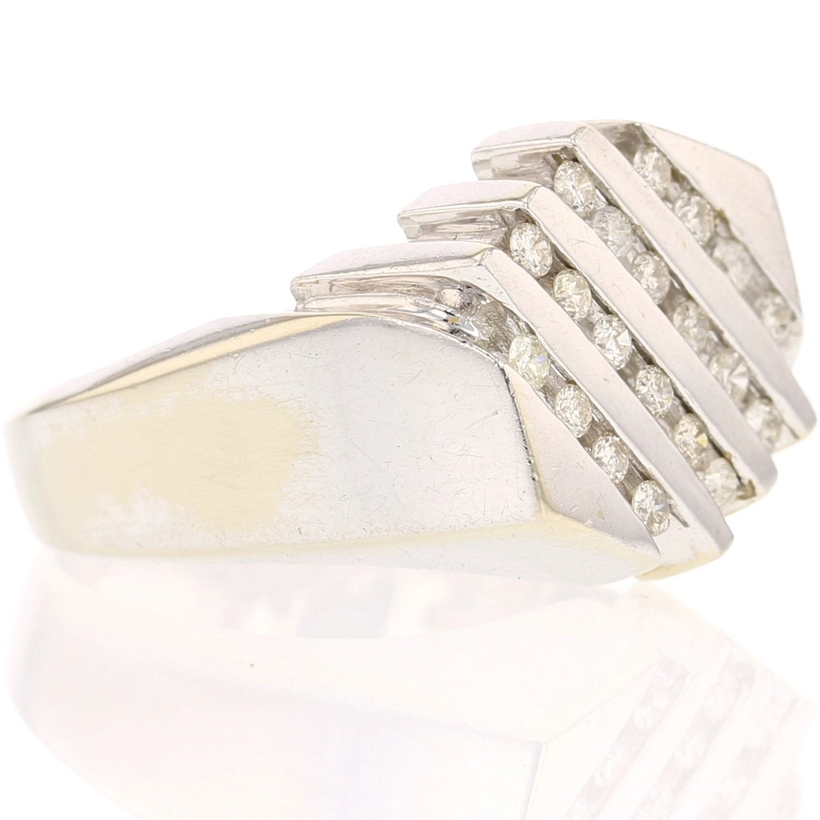 14k White Gold Diamond Ring - David's Antiques & Jewelry