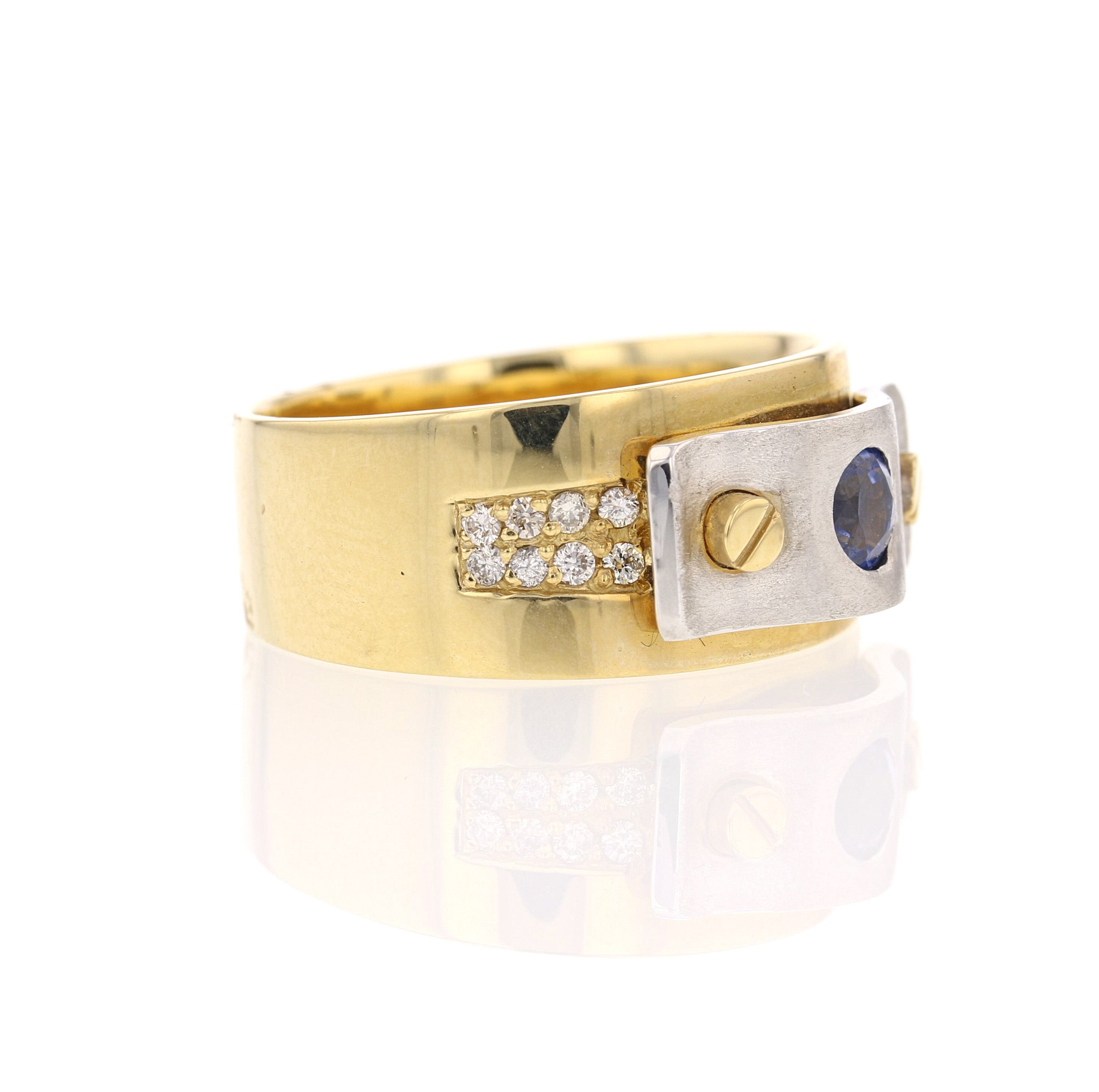 Contemporary Sapphire Ring - David's Antiques & Jewelry