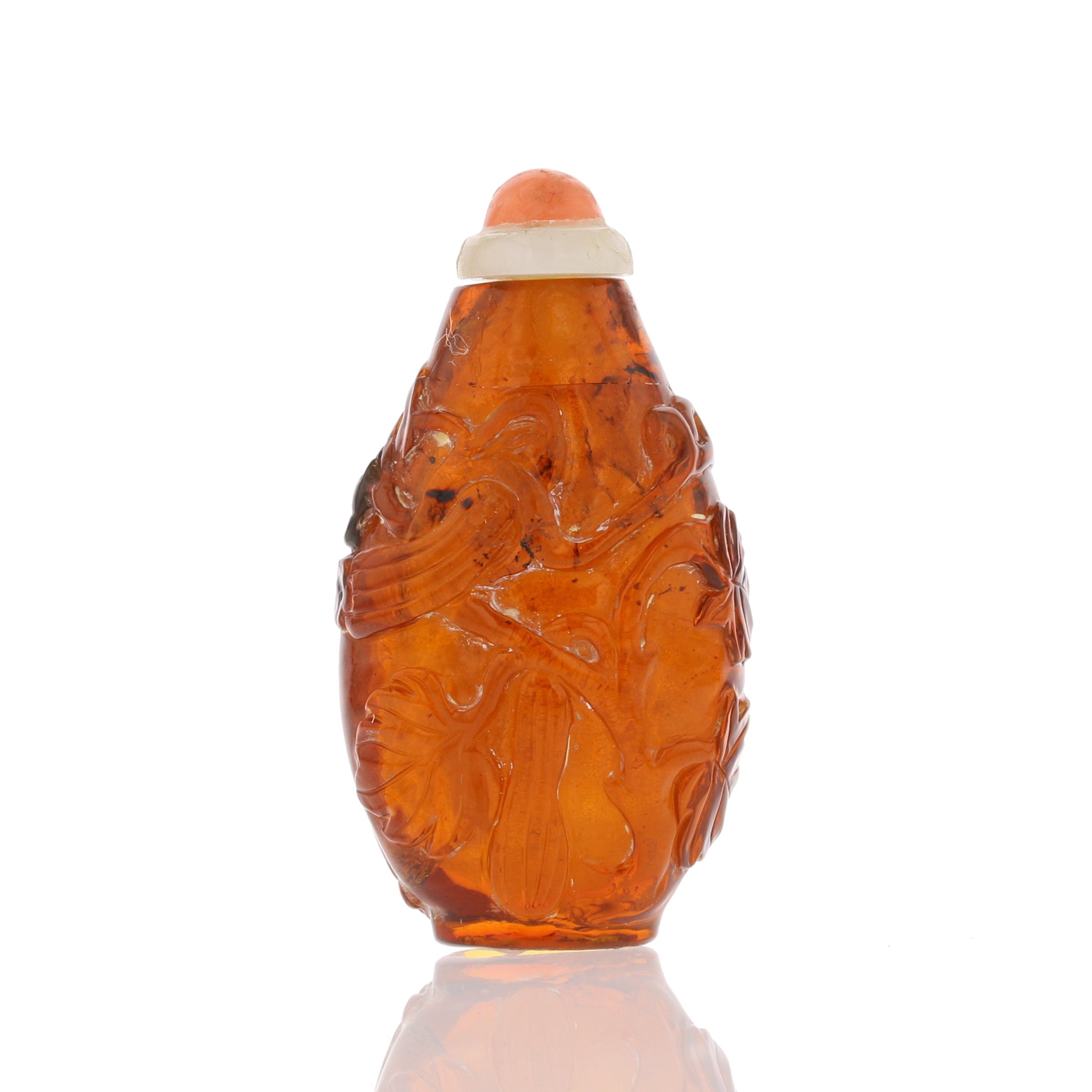 Baltic Amber Snuff Bottle - David's Antiques & Jewelry