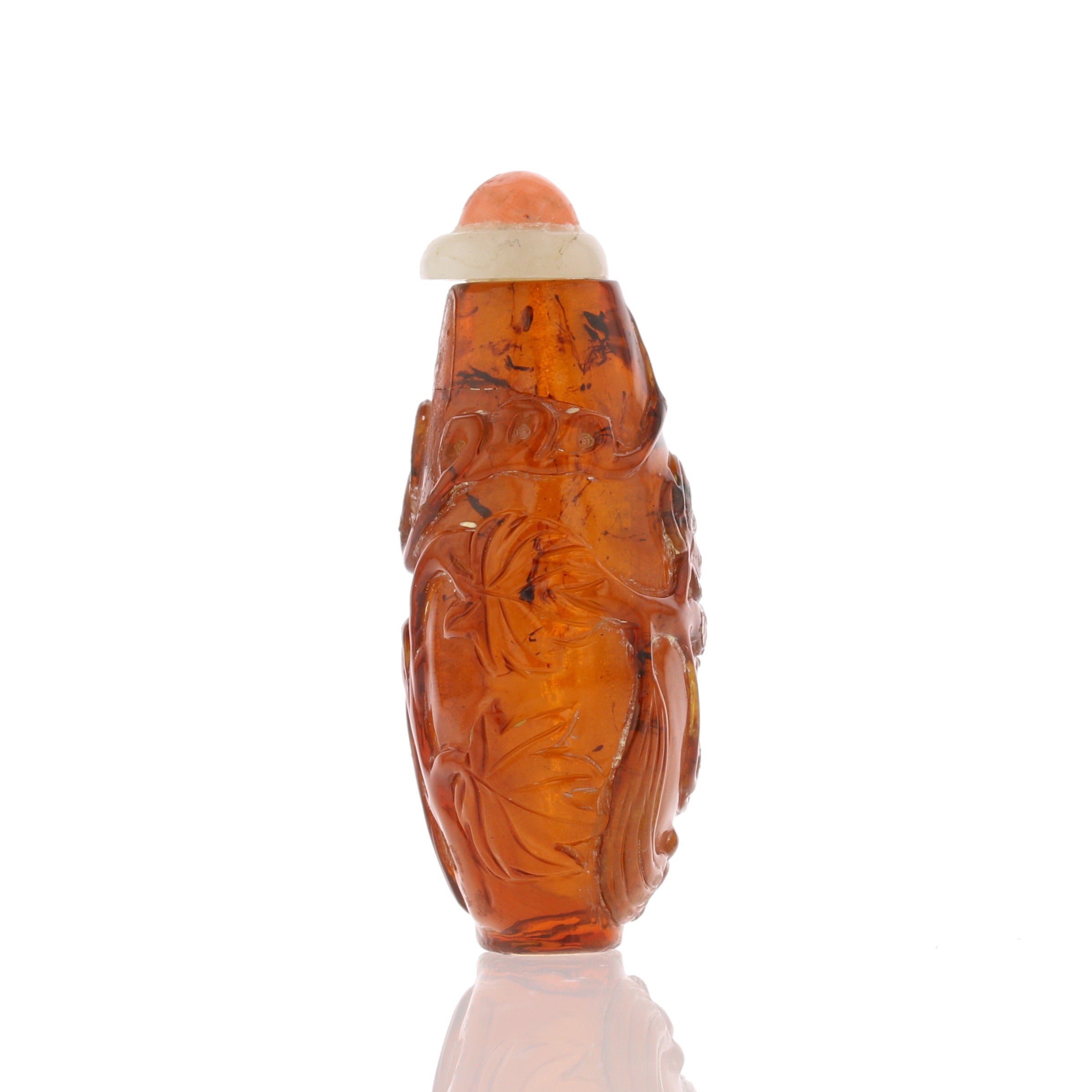 Baltic Amber Snuff Bottle - David's Antiques & Jewelry