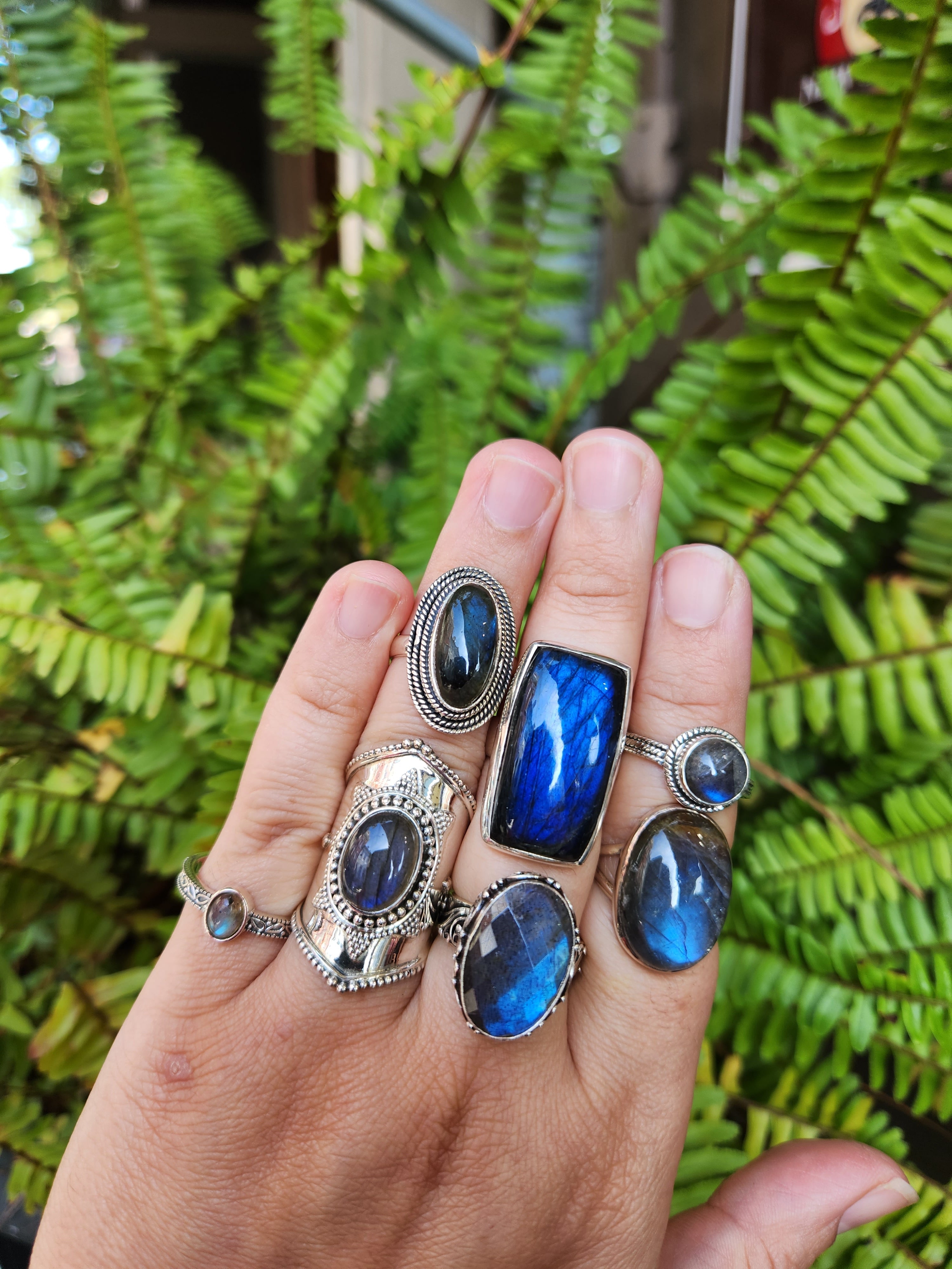 Labradorite Rings