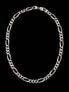 Heavy Sterling Silver Figaro Chain Necklace, 22 Inch 881597 — main view