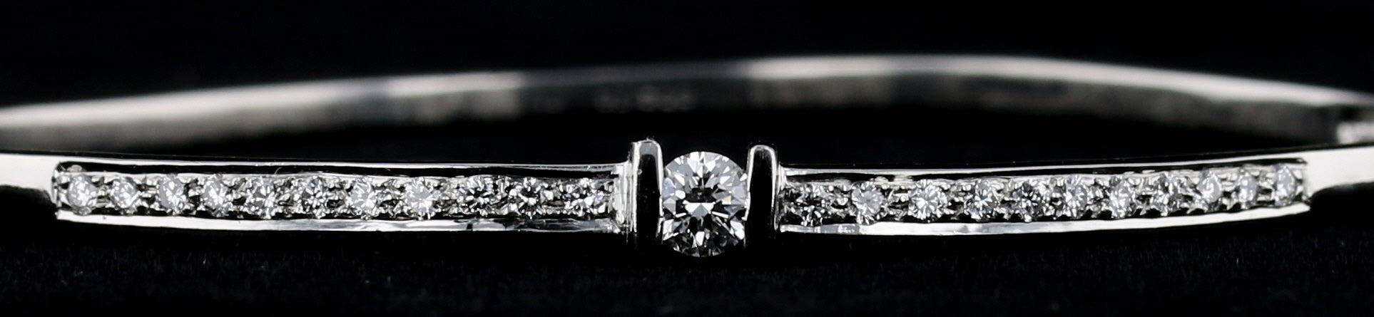 Platinum Diamond Cuff Bracelet - David's Antiques & Jewelry