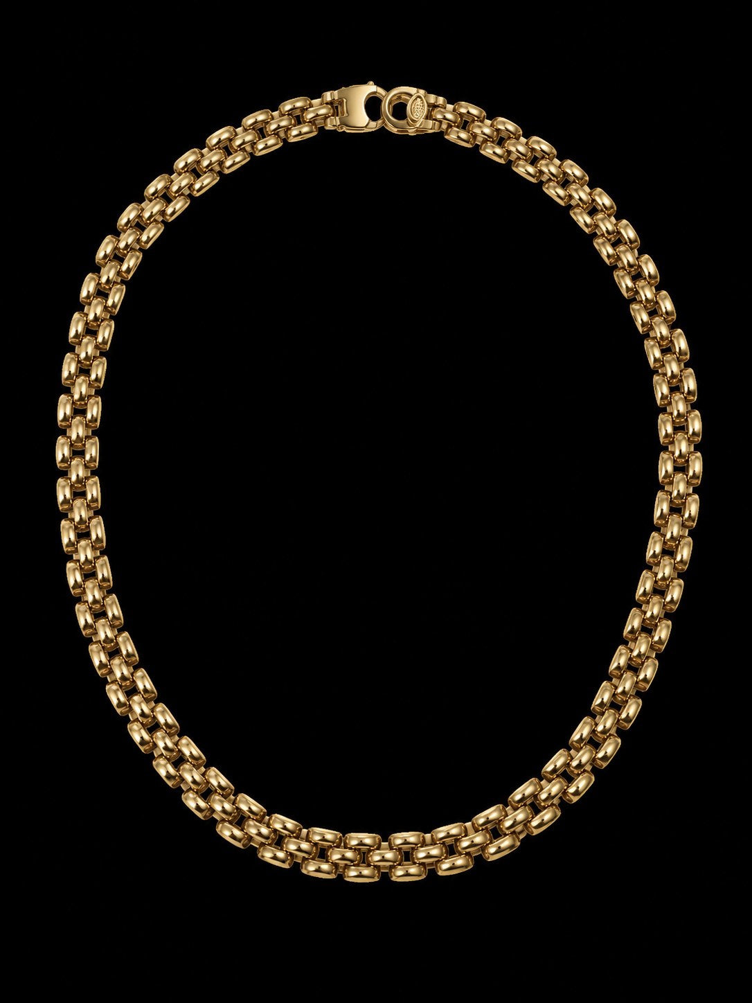 Vintage 14K Yellow Gold Basket Weave Necklace, 20 Inch 892283 — main view