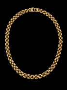 Vintage 14K Yellow Gold Basket Weave Necklace, 20 Inch 892283 — main view
