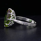 VooDooStone Ring with Fleur De Lis Prongs Ring - David's Antiques & Jewelry