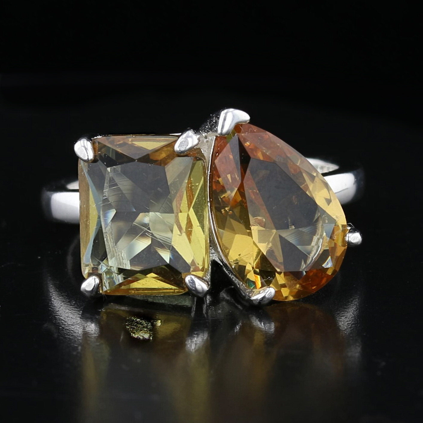 Toi et Moi VooDooStone Ring - David's Antiques & Jewelry