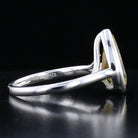 Sterling Silver Bezel VooDooStone Pear Shape Ring - David's Antiques & Jewelry