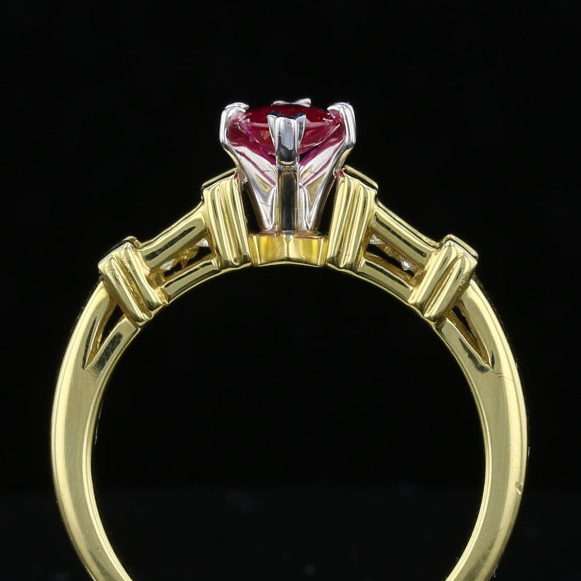 Marquise Ruby Diamond Ring - David's Antiques & Jewelry
