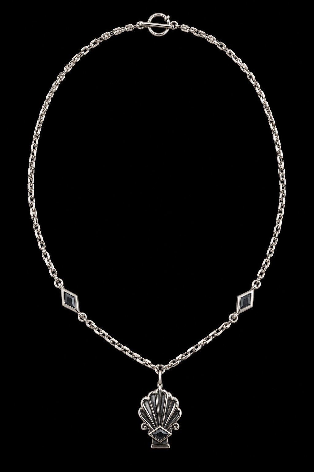 Vintage Mignon Faget Sterling Silver Shell Necklace 894630 — main view