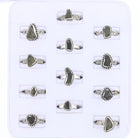 Moldavite Rings set in Sterling #1 - David's Antiques & Jewelry