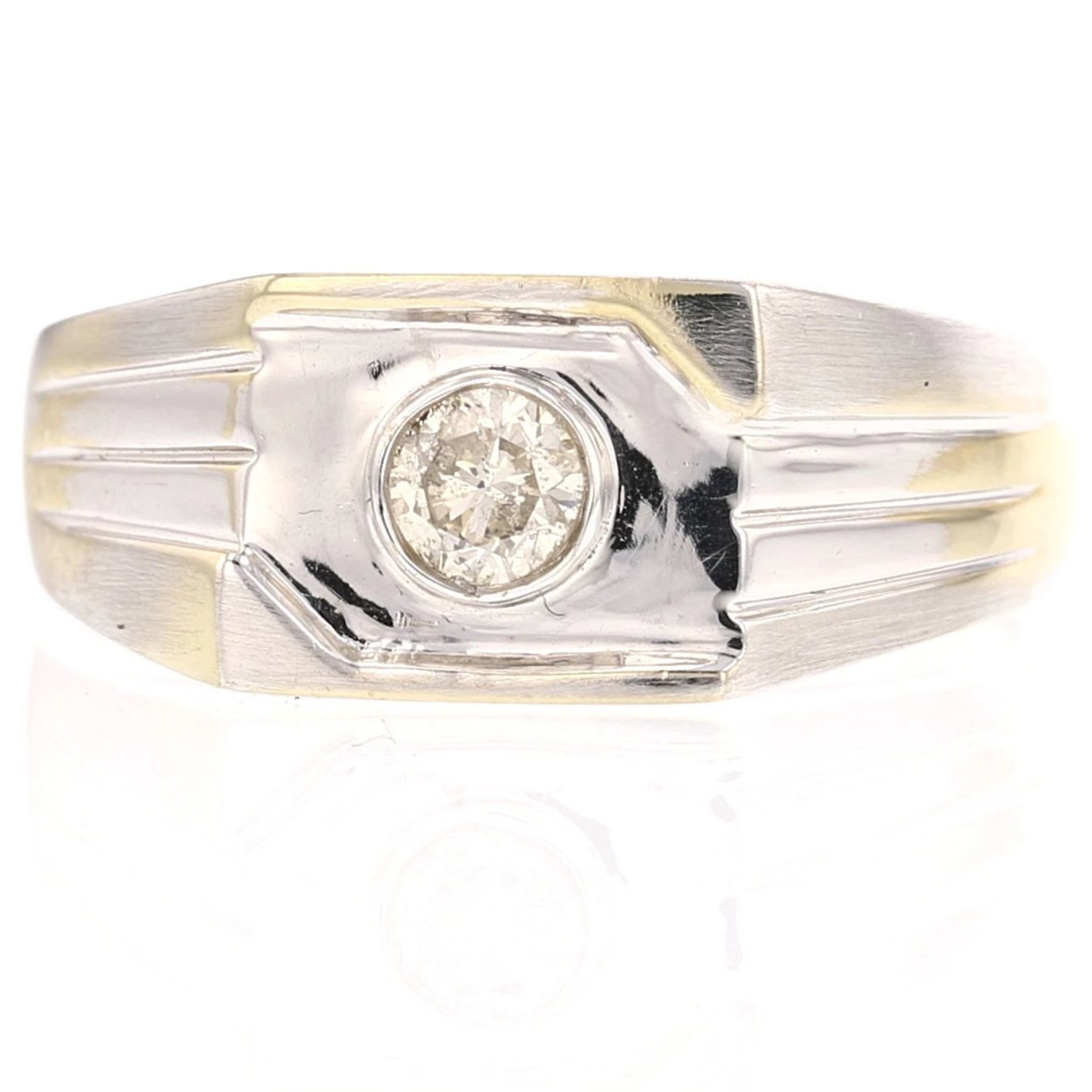 Men's Solitaire Diamond Ring - David's Antiques & Jewelry