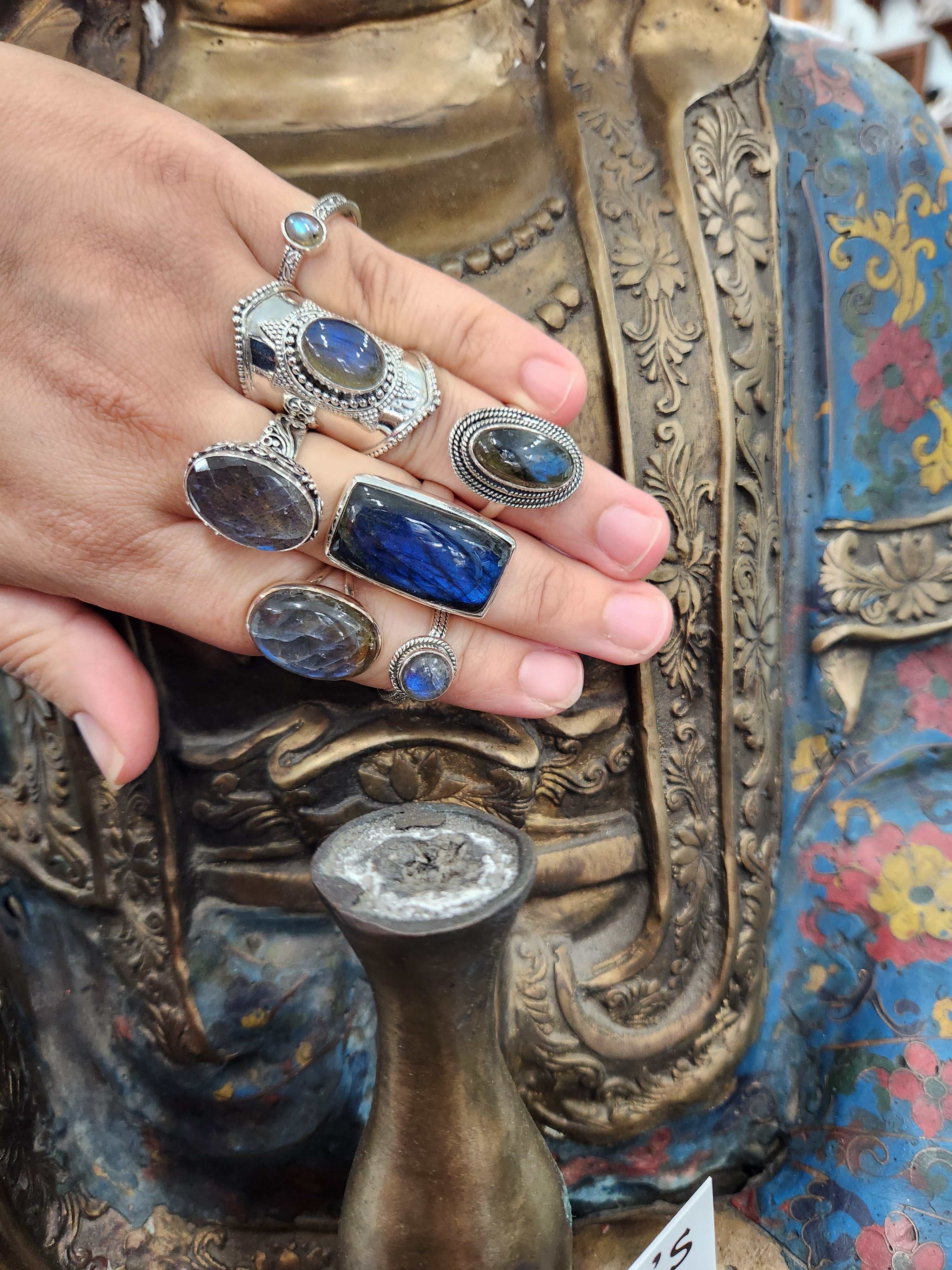 Labradorite Ring Selection - CONTACT US FOR CURRENT STOCK - David's Antiques & Jewelry