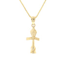 Gold Bourbon & Conti Street Sign Pendant - David's Antiques & Jewelry