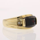 Checkerboard Garnet Ring - David's Antiques & Jewelry