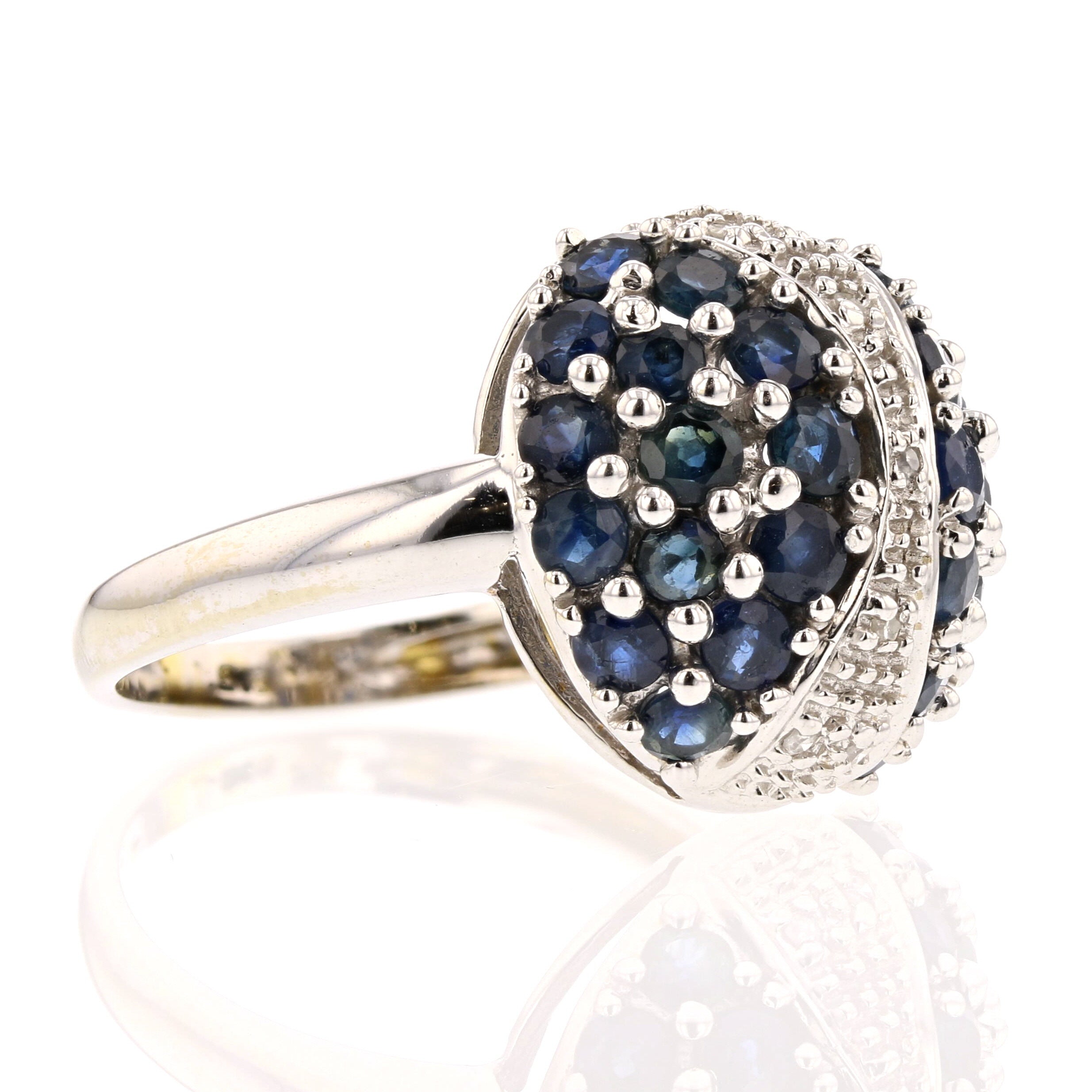 White Gold Sapphire and Diamond Ring - David's Antiques & Jewelry