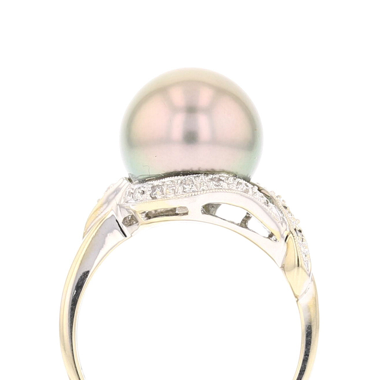 Tahitian Pearl, Diamond Ring - David's Antiques & Jewelry