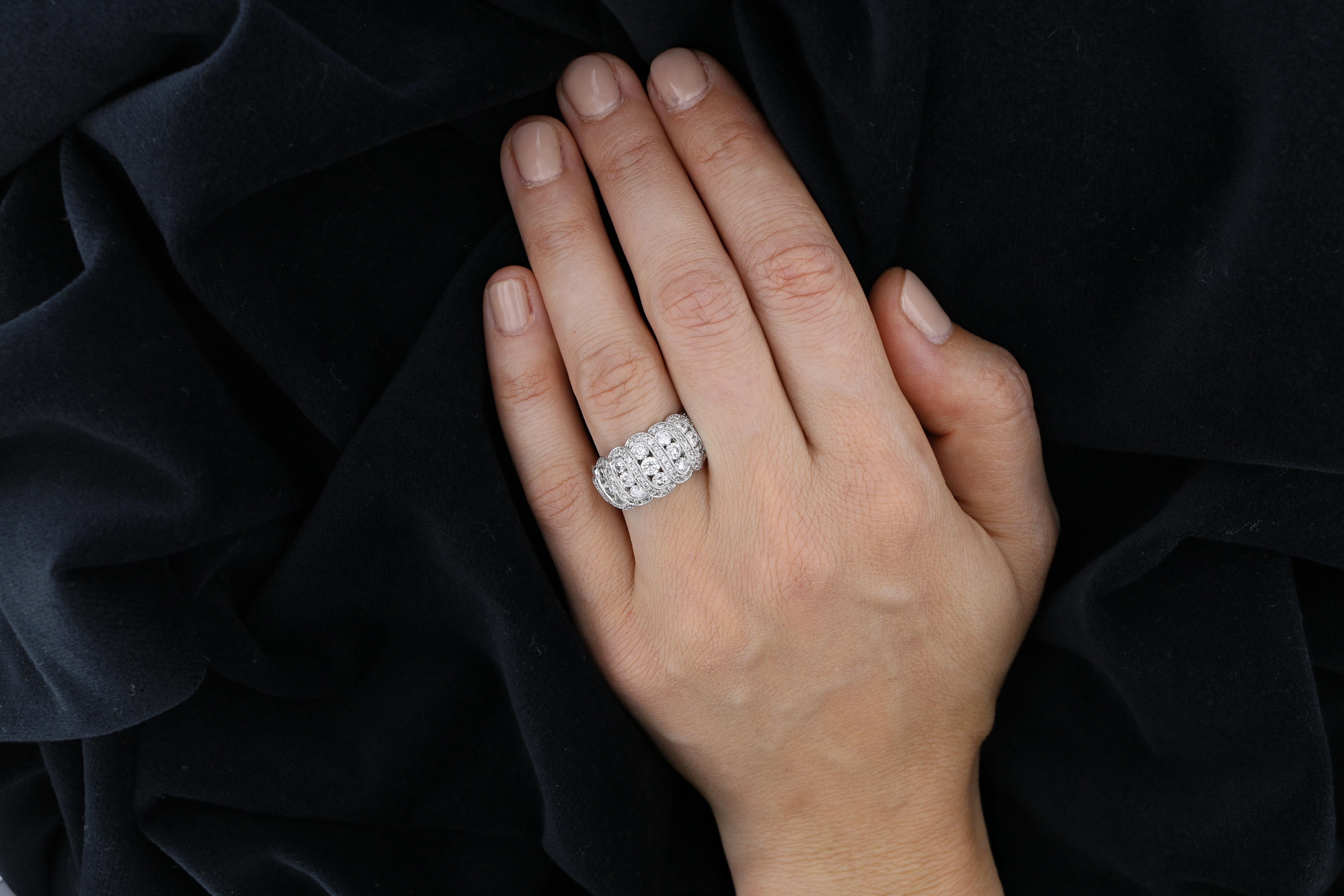 14k White Gold Diamond Ring - David's Antiques & Jewelry