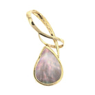 14Kt YG Mobe Pearl & Diamond Pendant - David's Antiques & Jewelry