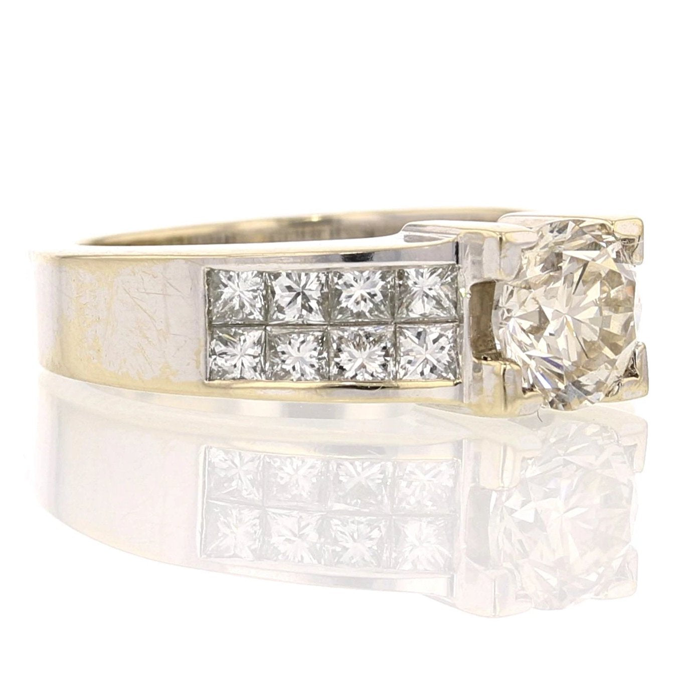 Diamond Ring and Band in 14K White Gold - David's Antiques & Jewelry