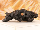 Regal Rhinoceros Dark Wood Netsuke - David's Antiques & Jewelry