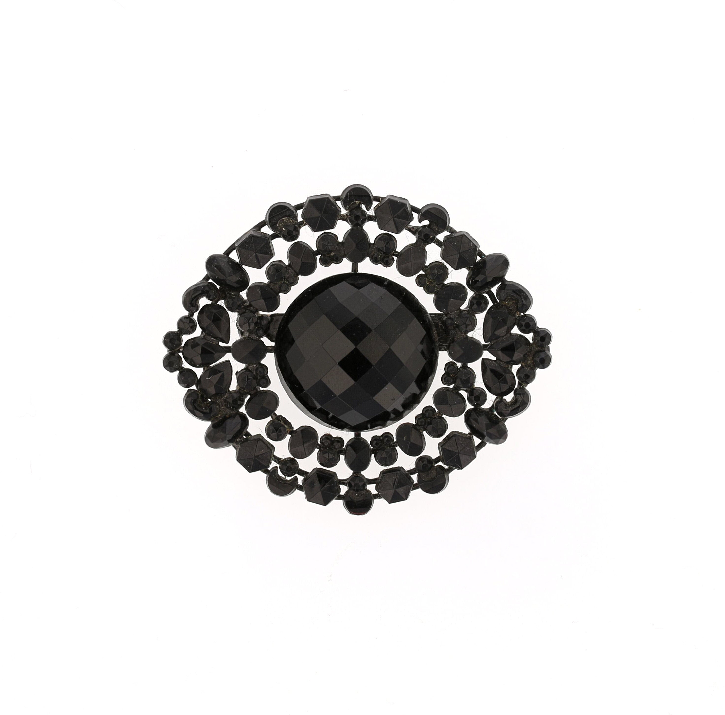 Antique Victorian French Jet Brooch - David's Antiques & Jewelry