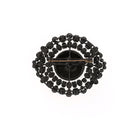 Antique Victorian French Jet Brooch - David's Antiques & Jewelry