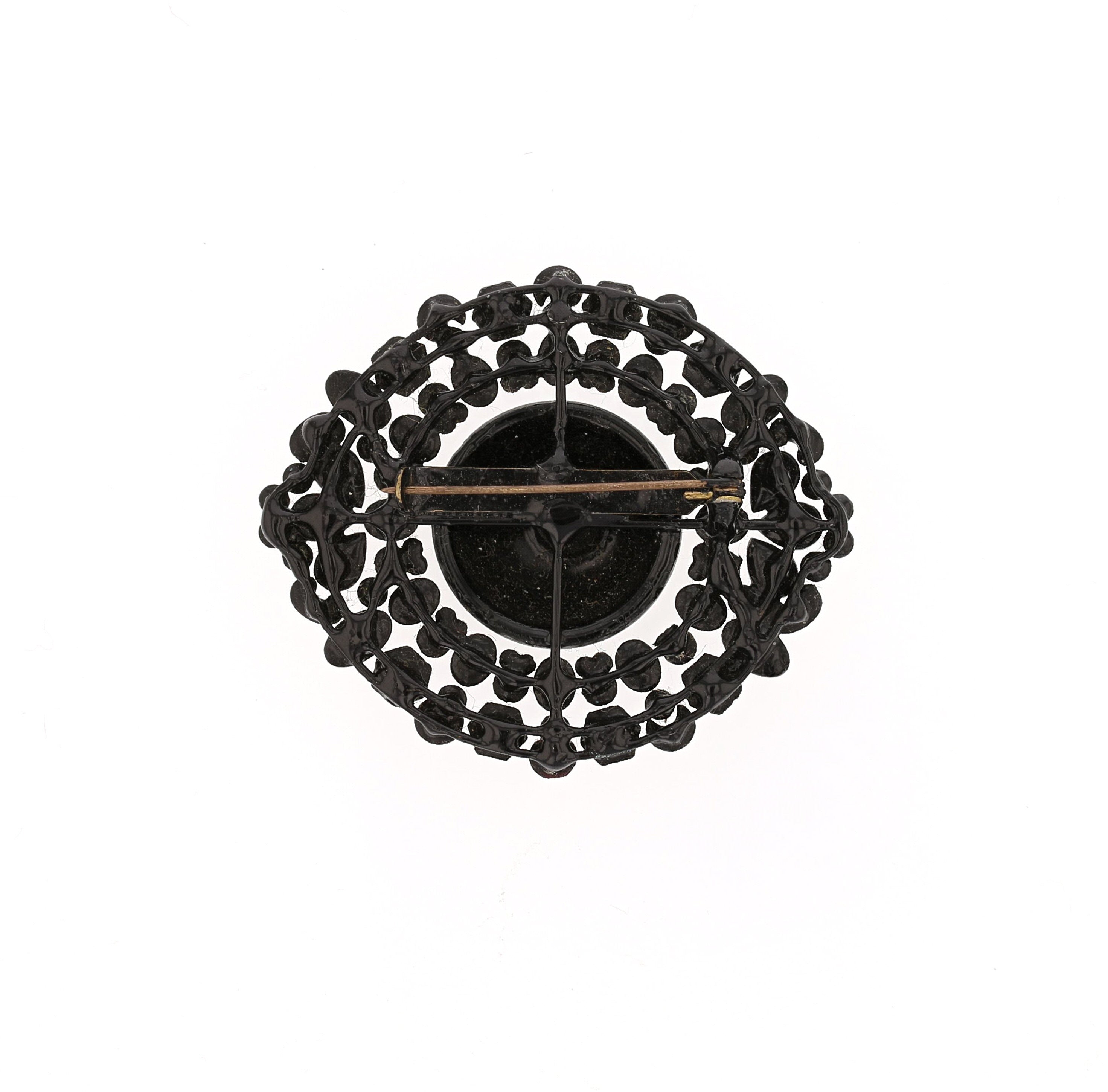 Antique Victorian French Jet Brooch - David's Antiques & Jewelry