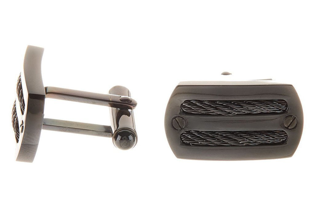 Black Wire Cufflinks - David's Antiques & Jewelry