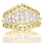 18K Yellow Gold Vintage Diamond Ring - David's Antiques & Jewelry