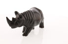 Regal Rhinoceros Dark Wood Netsuke - David's Antiques & Jewelry