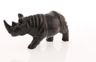 Regal Rhinoceros Dark Wood Netsuke - David's Antiques & Jewelry