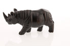 Regal Rhinoceros Dark Wood Netsuke - David's Antiques & Jewelry
