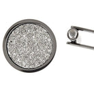 Silver Drusy Quartz Cufflinks - David's Antiques & Jewelry