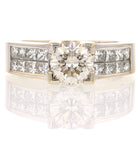 Diamond Ring and Band in 14K White Gold - David's Antiques & Jewelry